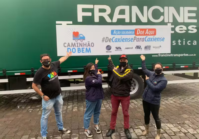 Caminhão do Bem do Grupo RSCOM Retorna às Ruas para Ajudar Famílias Atingidas pelas Chuvas na Serra Gaúcha